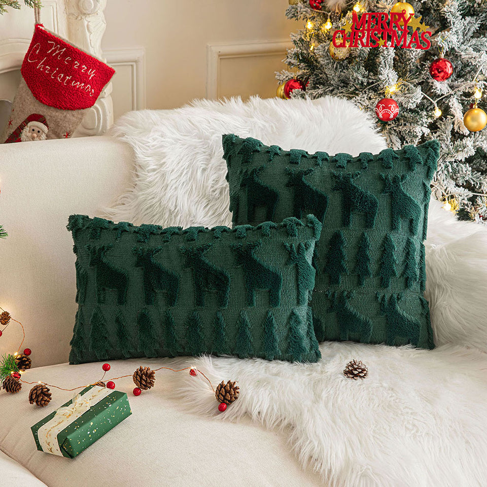 Christmas Party Decorative Back Cushion Cover
