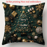 Christmas Festival Elk Rabbit Decorative Sofa Atmosphere Linen Cushion Cover