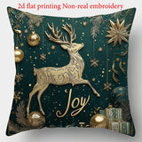 Christmas Festival Elk Rabbit Decorative Sofa Atmosphere Linen Cushion Cover