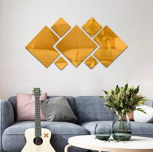 Seven-piece Square Combination Decorative Mirror