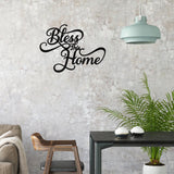 Bless This Home Metal Wall Art
