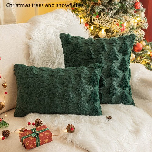 Christmas Party Decorative Back Cushion Cover