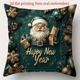 Christmas Festival Elk Rabbit Decorative Sofa Atmosphere Linen Cushion Cover