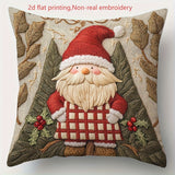 Christmas Festival Elk Rabbit Decorative Sofa Atmosphere Linen Cushion Cover