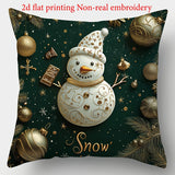 Christmas Festival Elk Rabbit Decorative Sofa Atmosphere Linen Cushion Cover