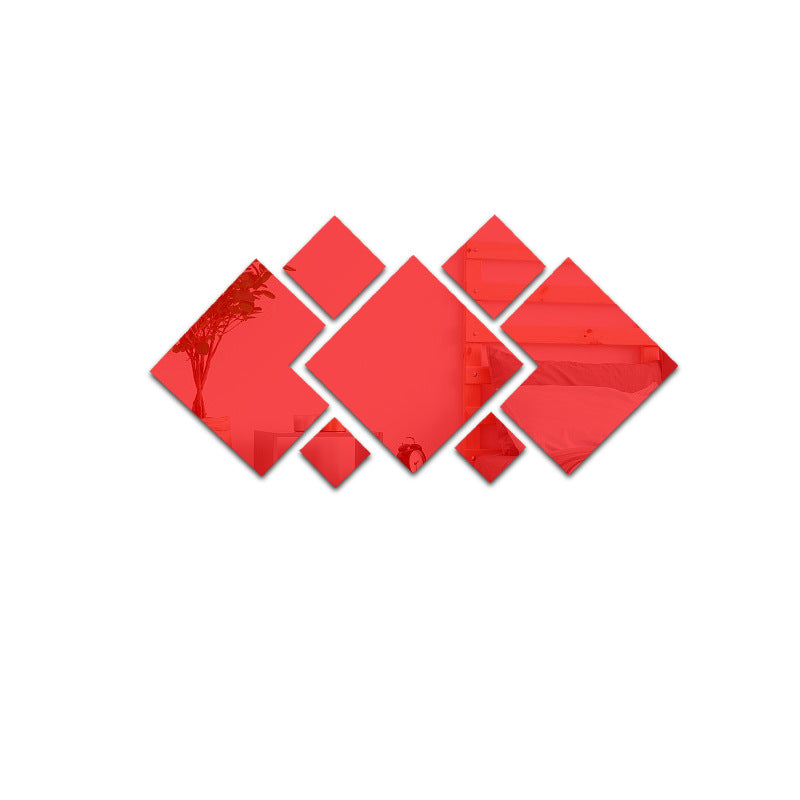 Seven-piece Square Combination Decorative Mirror