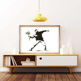 Wall Art Flower Banks Home Decoration Modern Spray Painting